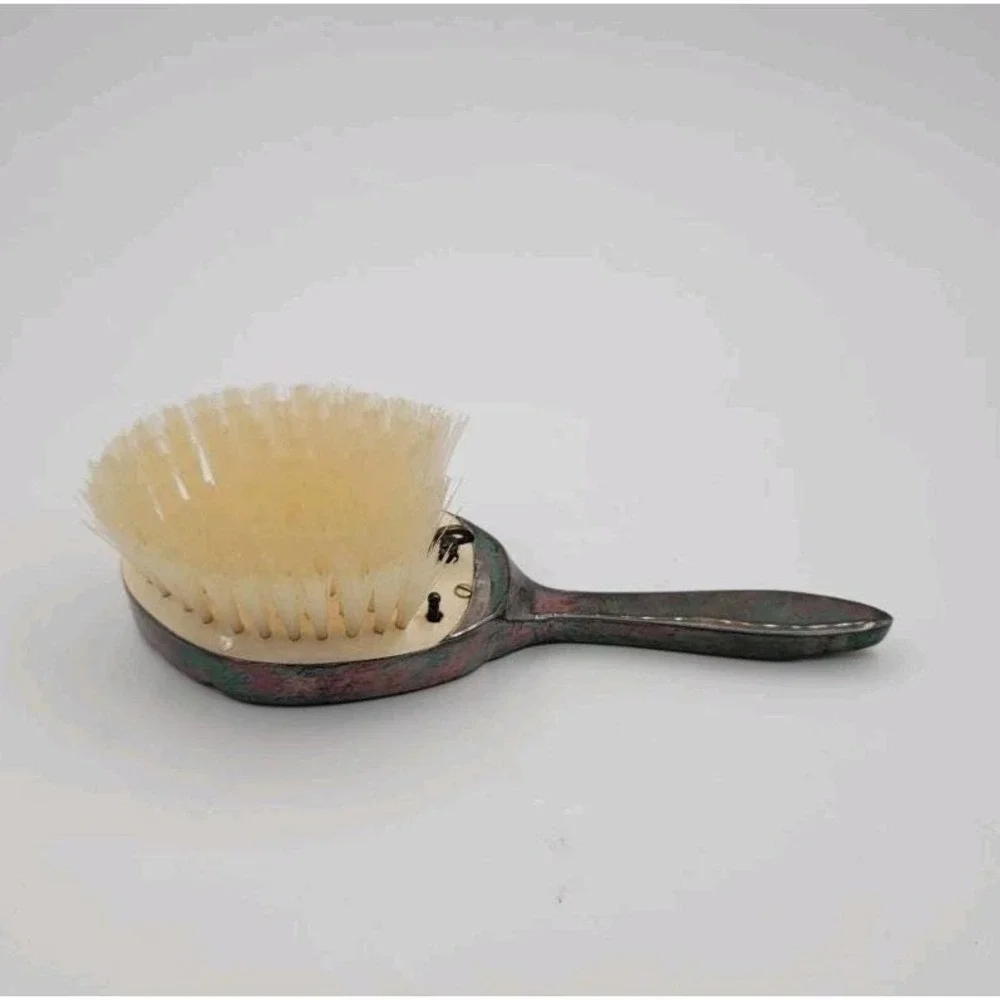 Antique Reuge Ste-Croix Silver Hairbrush Music Box‎ Swiss Movement West Germany